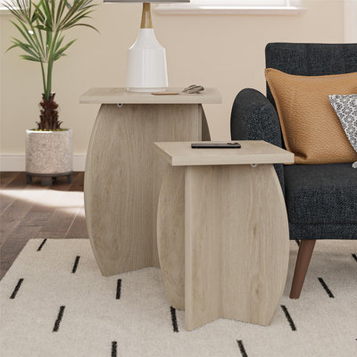 Novogratz Voler Pedestal Nesting Tables & Reviews | Wayfair